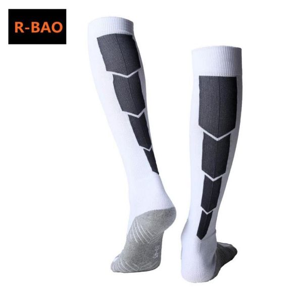 

rbao long soccer socks men cotton nonslip sport football ankle leg pink socks shin guard compression protector for men 7 colors6103597, Black