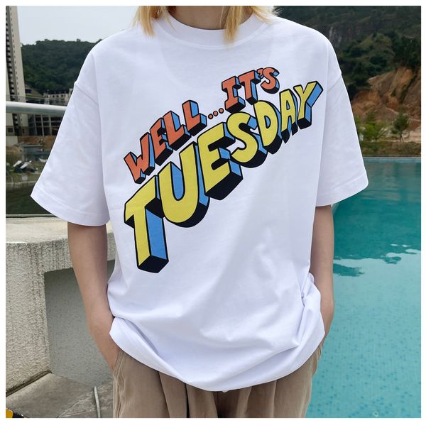 

men's plus tees 23ss fashion white  t shirts, Black;brown