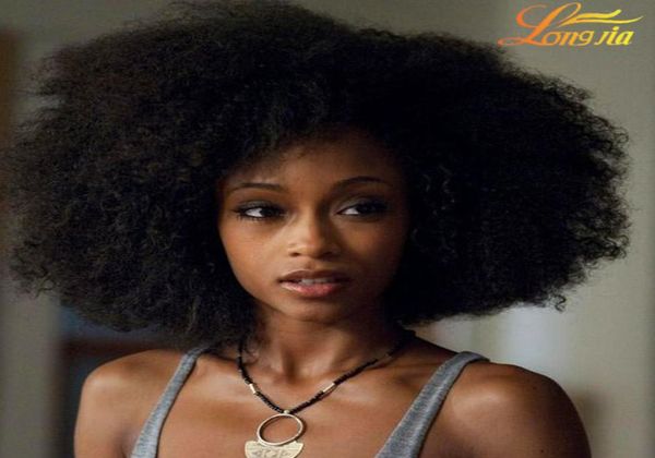 

brazilian curly virgin kinky curly virgin hair 3pcs 820inches human hair extension tight afro kinky curly hair weave 3108845, Black