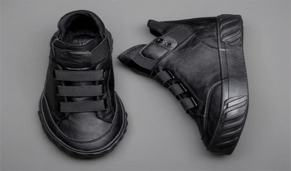 

s leather korean trend comfortable loafer shoes british fashion high men 588 g 2207081474123, Black