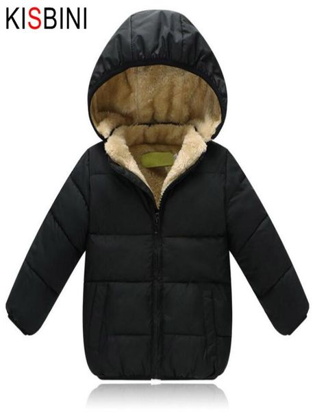 

kisbini kids winter jacket thick velvet girls boys coat warm children039s jackets cotton infant clothing padded jacket kid clot2337097, Blue;gray