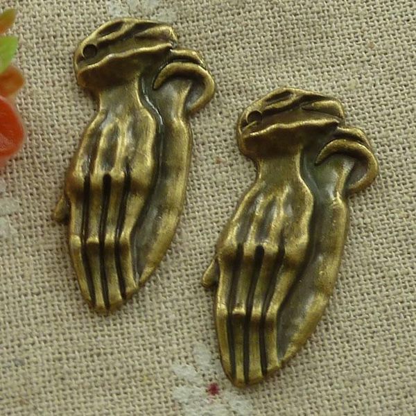 

other 60 pieces bronze plated mittens charms 39x19mm #3214