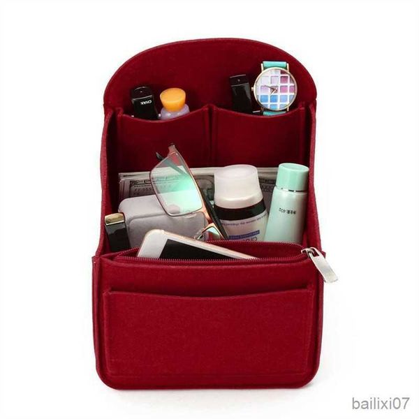 

cosmetic bags cases makeup organizer felt insert bag for interior travel bag portable bag cosmetic bags fit various women backpack bags