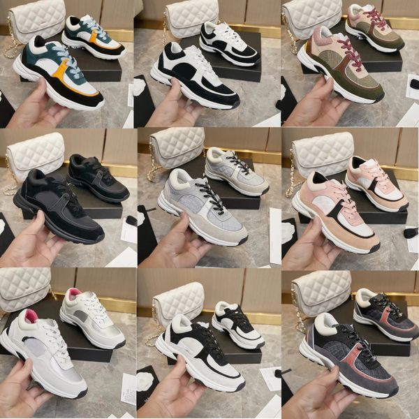 

Designer Men Causal Shoes Fashion Woman Leather Lace Up Platform Sole Sneakers White Black mens womens Luxury velvet suede White Gold Silver, Green