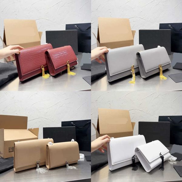 

42 styles chain designer bags tassels purse women crocodile shoulder bags crossbody purses luxurys handbag lady shopping bags 230524