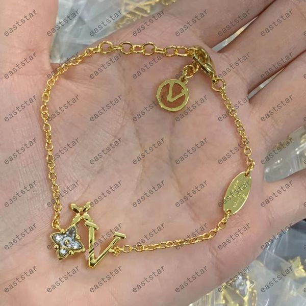 

20 color four leaf clover charm bracelet moissanite bracelets for womens fashion trendy jewelry titanium steel silver rose gold plated valen, Golden;silver