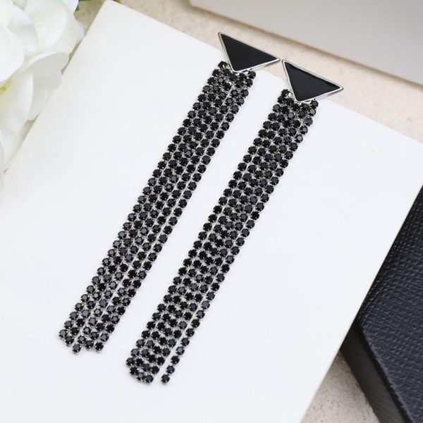 

knot earrings women summer 2022 black and white tassel stud earrings wedding party earrings women's earrings ing, Silver