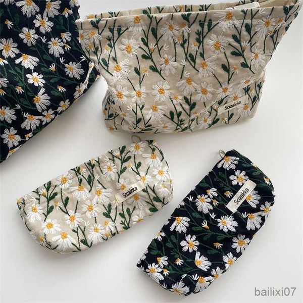 

cosmetic bags cases cosmetic bag women floral makeup case organizer korean embroidery cosmetic pouch travel toiletry bag corduroy canvas bea