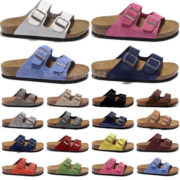 

new boston cork slippers shoe women mens flip flops outdoor beach sandals buckles designers lazy casual shoes lovers flat slippers 35-45 b9