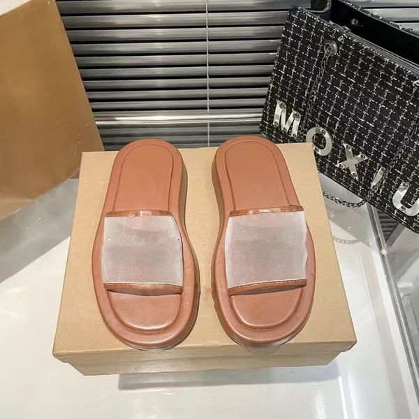 

casual shoes 2023 vintage slippers women fashion letter bur slides luxury summer ladies flip flat rubber gear bottoms sandal beach designer, Black