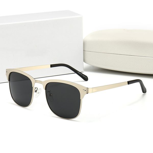 

polarized sunglasses for men and women semi-rimless frame driving sun glasses uv blocking, White;black