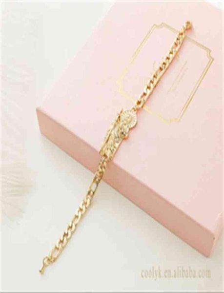 

14k oro laminado san judas tadeo bracelet men women punk unique bracelet religious platinum bracelet religious jewelry5225945, Golden;silver