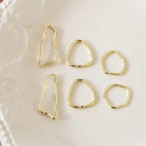 

other new style 50pcs/lot geometry irregular shape alloy floating locket charms diy jewelry earring/garment pendants accessory