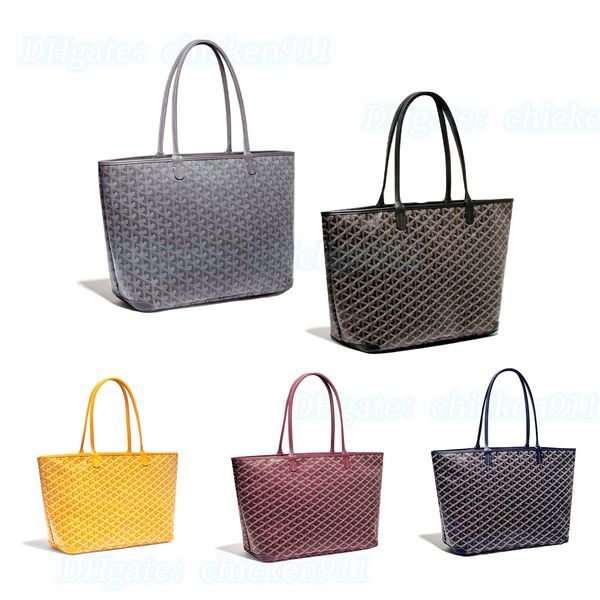 

genuine leather womens mens shopper tote bag designer luxurys wallet purse shoulder clutch bags handbags fashion large capacity crossbody wh