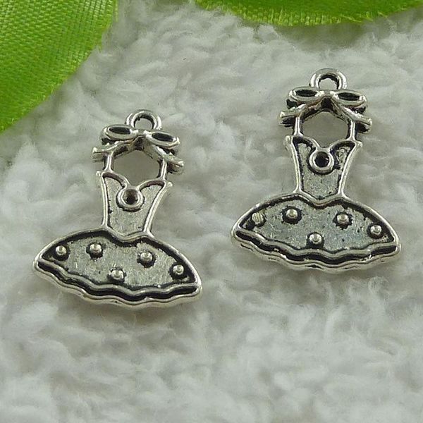 

other 280 pieces antique silver dress charms 21x16mm #3865