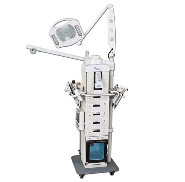

spa equipment face deep cleaning facial steamer with magnifying lamp oxygen facial machine3326346, Black;white