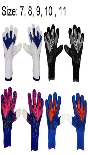 

sports gloves 4mm design men goalie soccer goalkeeper thicken full latex foam professional training football 2210217481862, Black