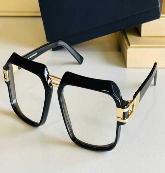 

6004 shiny black gold square eyeglasses vintage optical glasses frame transparent lens men fashion sunglasses frames with box5564131
