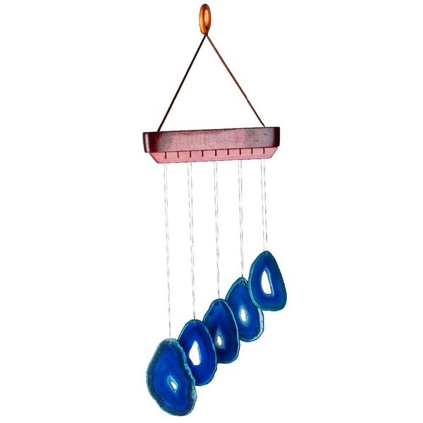 

boxes tumbeelluwa agate slices wind chimes indoor outdoor decoration for home garden 35cm50cm, Black;white