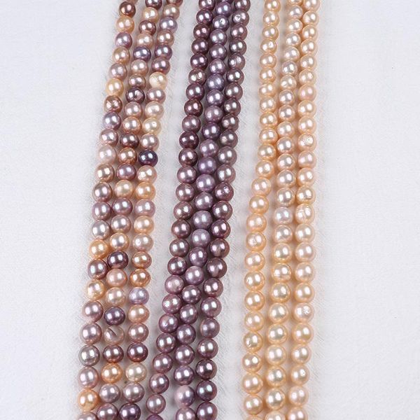 

crystal wholesale 1012mm natural color edison round shape freshwater pearl strand