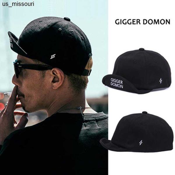 

ball caps japanese fashion brand short-brim hat black /khaki retro-style caps personalized tooling short visor youth peaked cap j230520, Blue;gray