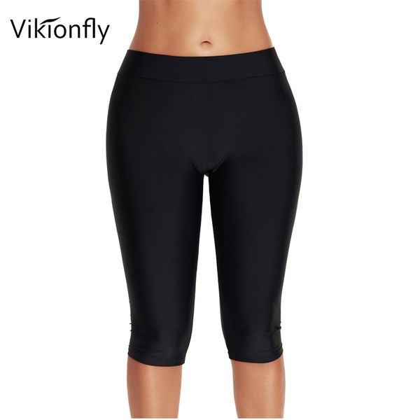 

swim wear vikionfly plus size shorts for women summer long leg large surfing trunks swimsuit swimwear bikini bottoms pants beach 230519