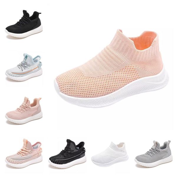 

2023 tennis children lightweight casual shoes for baby girls kids boys rubber bottom antiskid outdoor gym mesh breathable sneakers outdoor w, Black