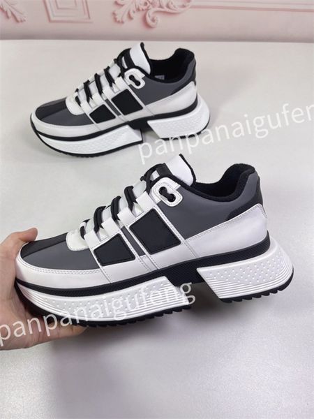 

2023 luxury men's sneakers designer white shoes triple leather printed sneaker platform women casual shoe, Black