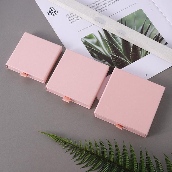 

boxes 10pcs travel accessories jewelry drawer organizer box black white pink kraft paper engagement ring necklace packaging gifts box