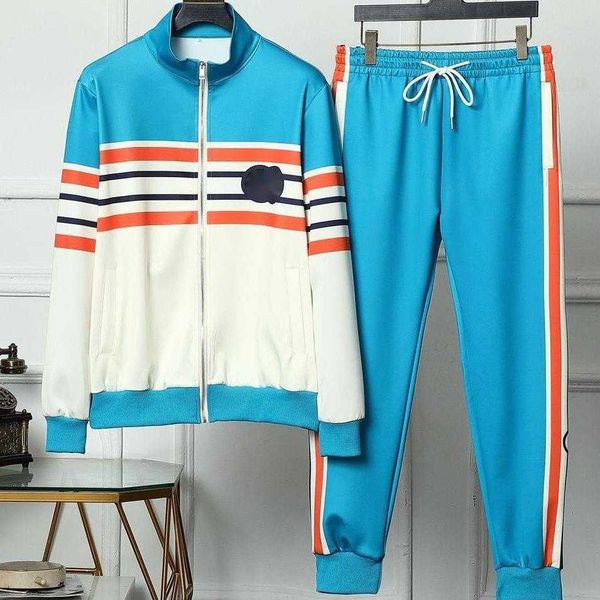 

sportswear men tracksuit double g jacket trousers set luxury designer pants suit mens sweater sweatpants sports clothes two-piece set, Gray