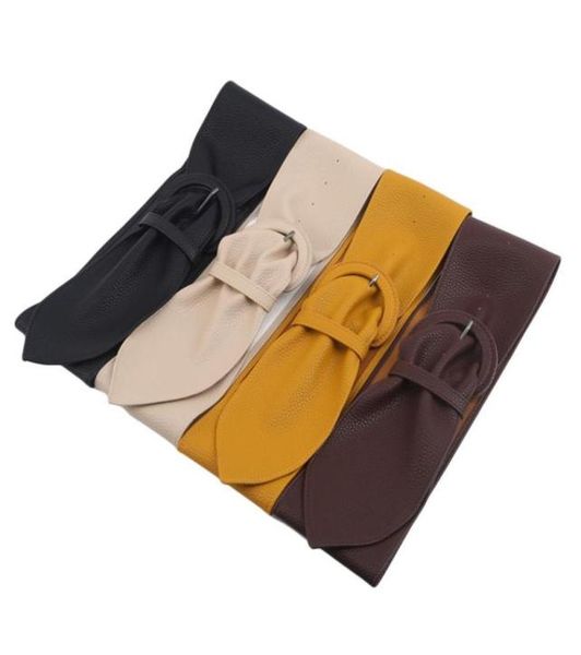 

belts women fashion wide leather for dresses blouse buckle ladies western trending design black yellow camel belt5855999, Black;brown