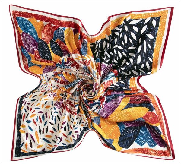 

130130cm silk hair scarf print lady scarf turban shawl large square scarf shawls and wraps vintage8348172, Blue;gray