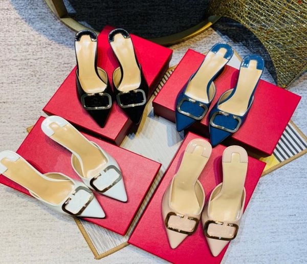 

women rubber slide sandal platform high heels slipper bottom diamond sandals outdoor beach party shoes with box8842875, Black