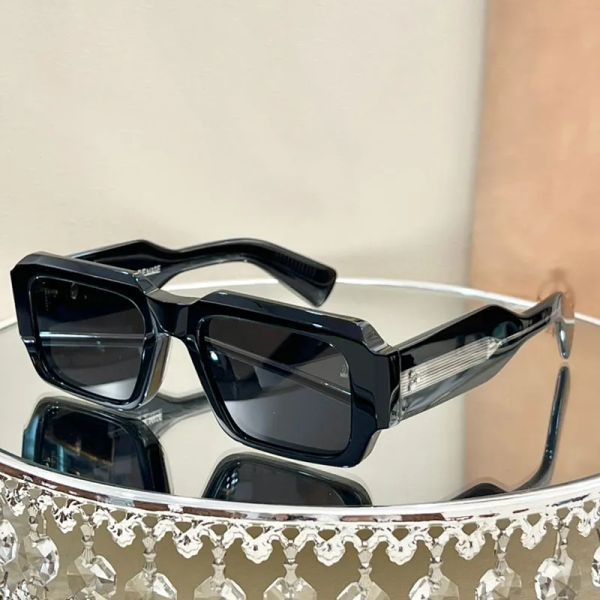 

jacques marie miglia designer sunglasses for women men handmade chunky plate frame luxury quality fashion saccoche sunglasses classic origin, White;black