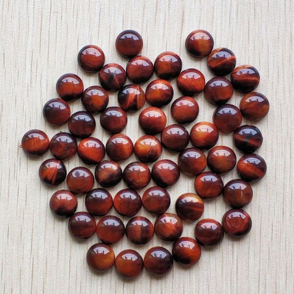 

crystal fashion natural red tiger eye stone round cab cabochon beads for jewelry accessories 10mm wholesale 50pcs/lot free