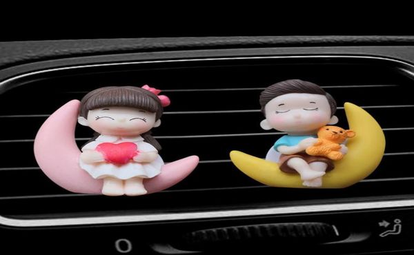 

car air freshener perfume diffuser vent clips car interior accessories lovely girl boy decor 1 pack incense tablet auto goods4993693