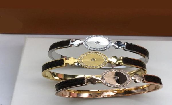 

designer bracelet bangle fashion highend elegant titanium steel letter sign bracelets bangles for man woman multiple 9238513, Black