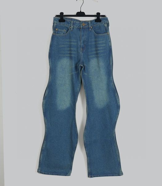 

men's plus size pants 2022ss unwashed selvedge mens raw denim jeans indigo small quantity wholesale price japanese style cotton japan r, Black;brown