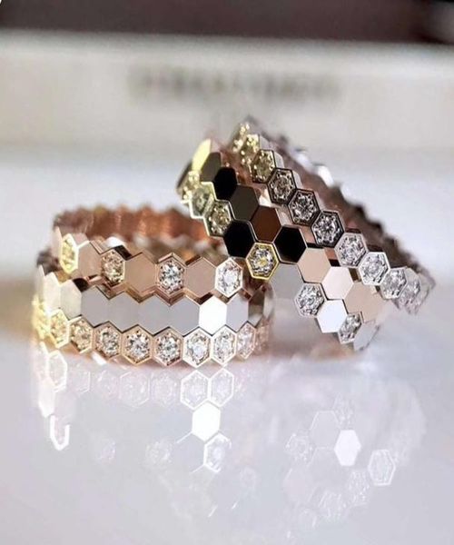 

paris diamond honeycomb with inlaid and silver plated gold tail1281077