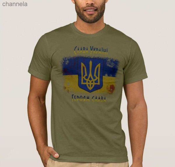

men's t-shirts slava ukraini - glory to ukraine men t-shirt short sleeve casual 100% cotton shirts size s-3xl, White;black