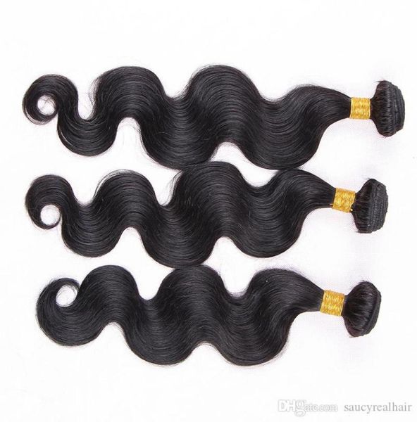 

brazillian body wave human hair bundles unprocessed virgin hair double weft brazilian body wave extension 3pcs lot 5781212, Black
