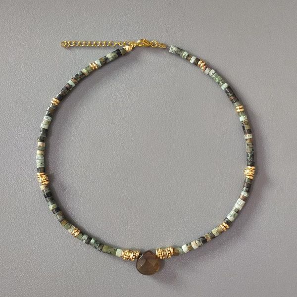 

necklaces natural stone personality beaded necklace 18k gold ladies classic fashion matching jewelry mother's day gift, Silver