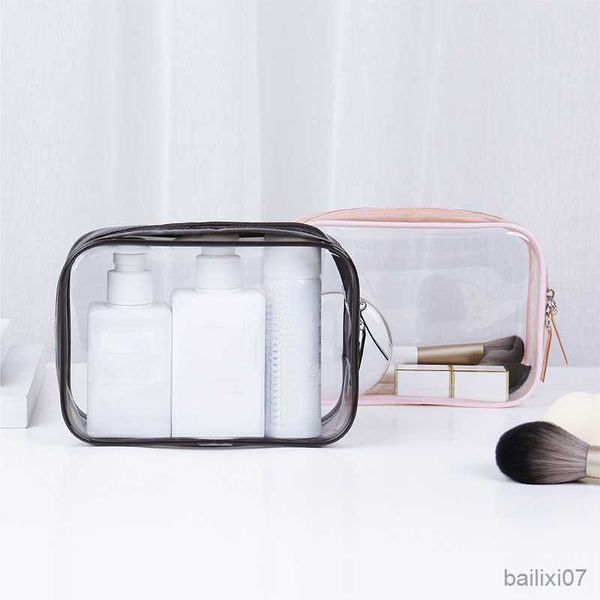 

cosmetic bags cases transparent women travel makeup bags clear zipper cosmetic case travel wash bag small pouch clutch bag organizer