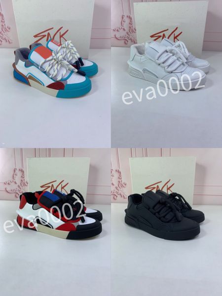 

designer men's causal shoes fashion woman leather lace up platform sole sneakers white black mens womens