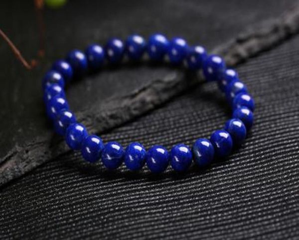 

natural 810mm no optimization emperor lapis lazuli bracelet08956049, Black