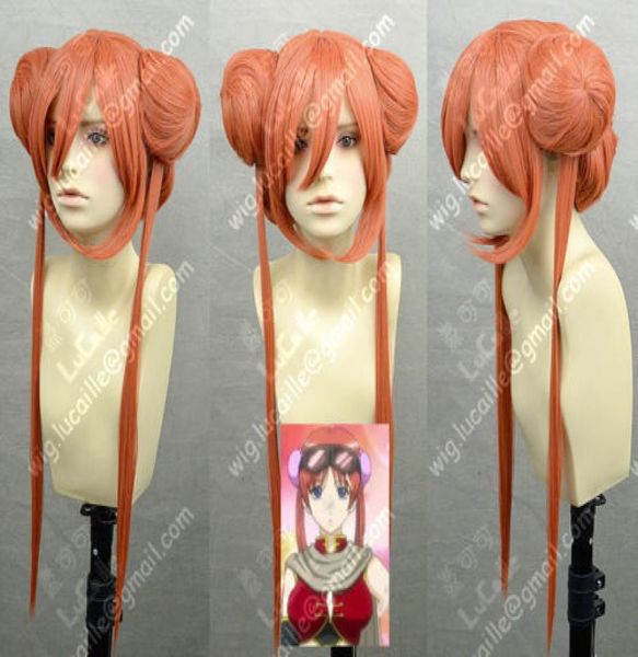 

whole gtgtgintama kagura yoshihara kabuki cosplay long wig3309994, Black;brown