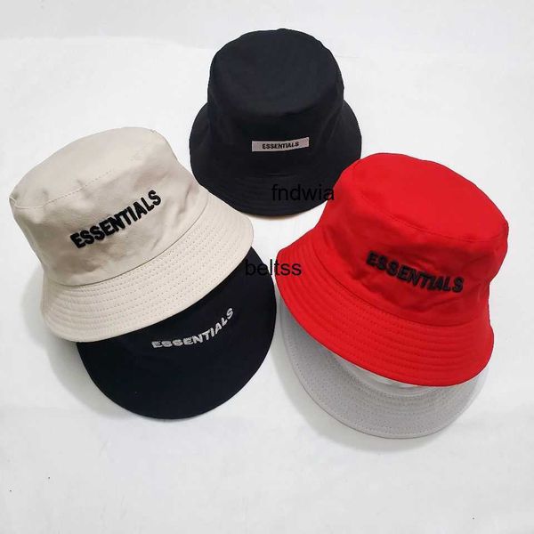 

essentials embroidery letter available on both sides fisherman hat shade, Blue;gray
