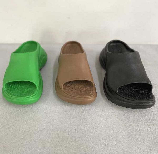

designers womens poolcroc slide rubber platform sandel 5cm thick bottom slippers black white beach shoes open toe shoes with box no445