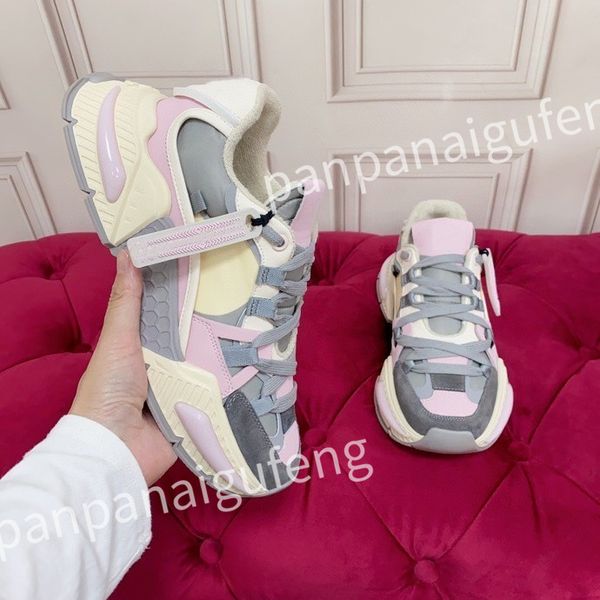 

2023 classic thick-soled couple shoes men and women fashion sneakers style non-slip sole designers, Black