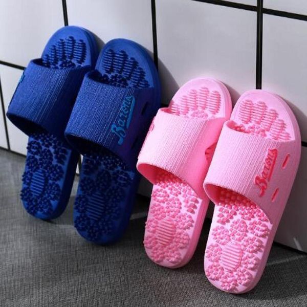

massage slippers men039s couples sandals slippers slip proof home women039s health streetwear scuffs booties bathroom fashio3857584, Black